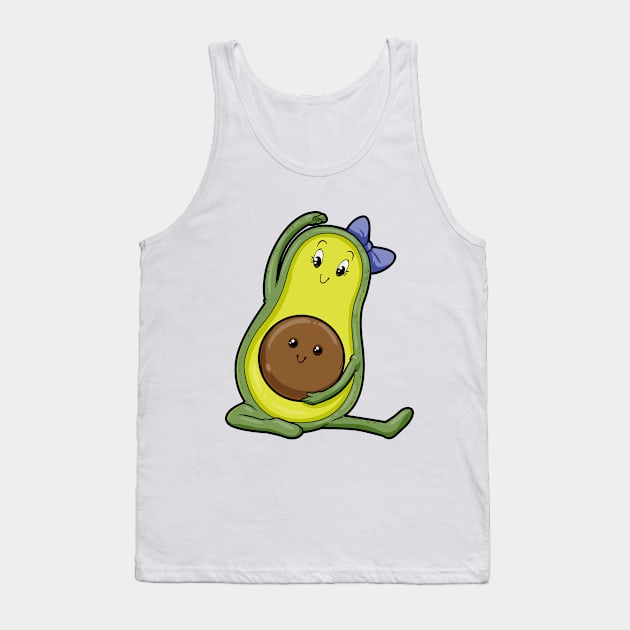 Avocado at Yoga with Baby Tank Top by Markus Schnabel